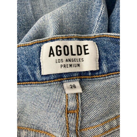 *Agolde Nico High Rise Skinny Button Fly Jeans Womens Size 29 Style #A093-1090 - Picture 4 of 7